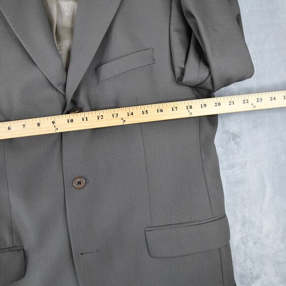 Calvin Klein Blazer Men's 38R Beige Gray Wool Sport Coat Jacket - Picture 9 of 12